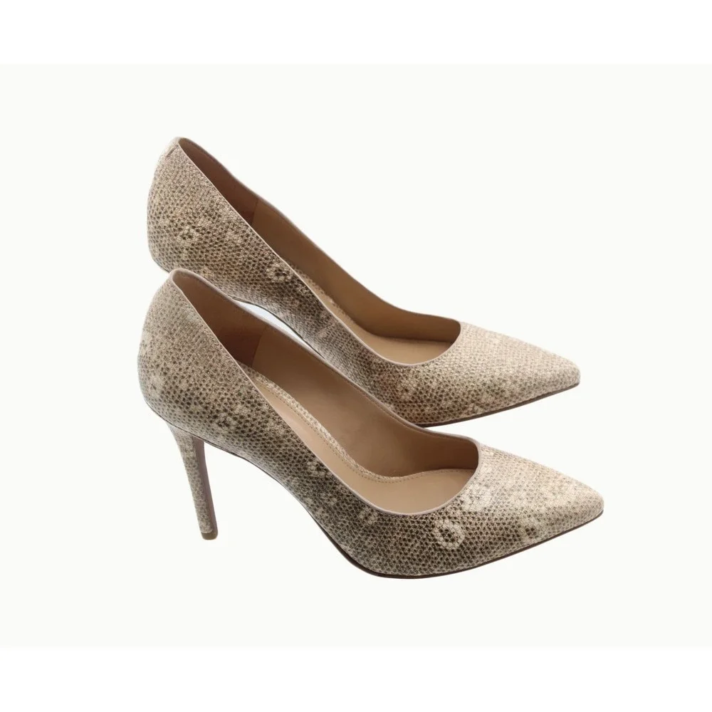 Michael Kors Womens Claire Snakeskin Embossed Pump Size 6M 4OS8CLHP3E